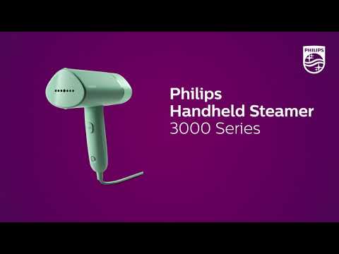 Philips Handheld Steamer 3000 Series (STH3010) - Compact & foldable. Kill 99.9% of bacteria*