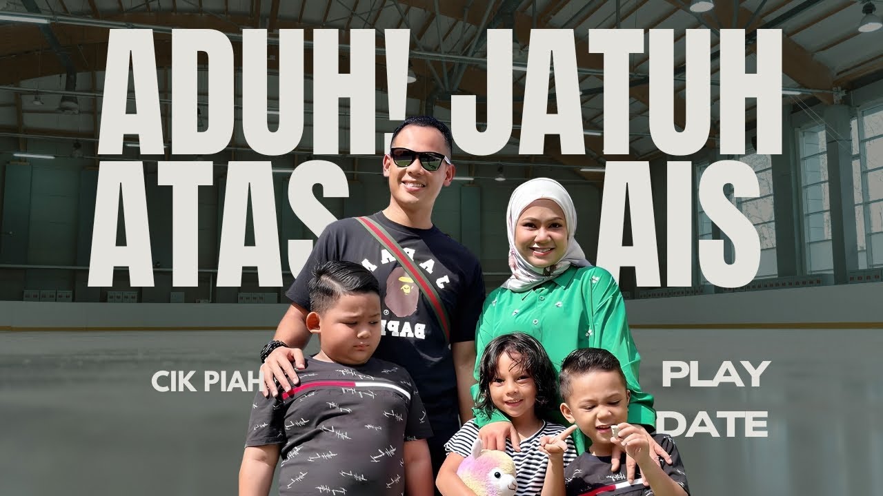 Feeya Iskandar & Anak-Anak Belajar Main Ice Skating, Memang Kecoh Habis!