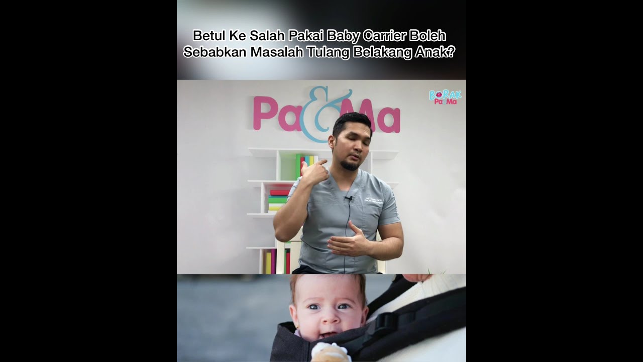 Betul Ke Salah Pakai Baby Carrier Boleh Sebabkan Masalah Tulang Belakang Anak?