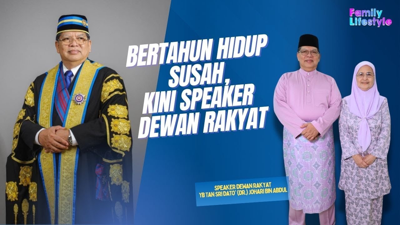 Bertahun HIdup Susah, Kini Speaker Dewan Rakyat