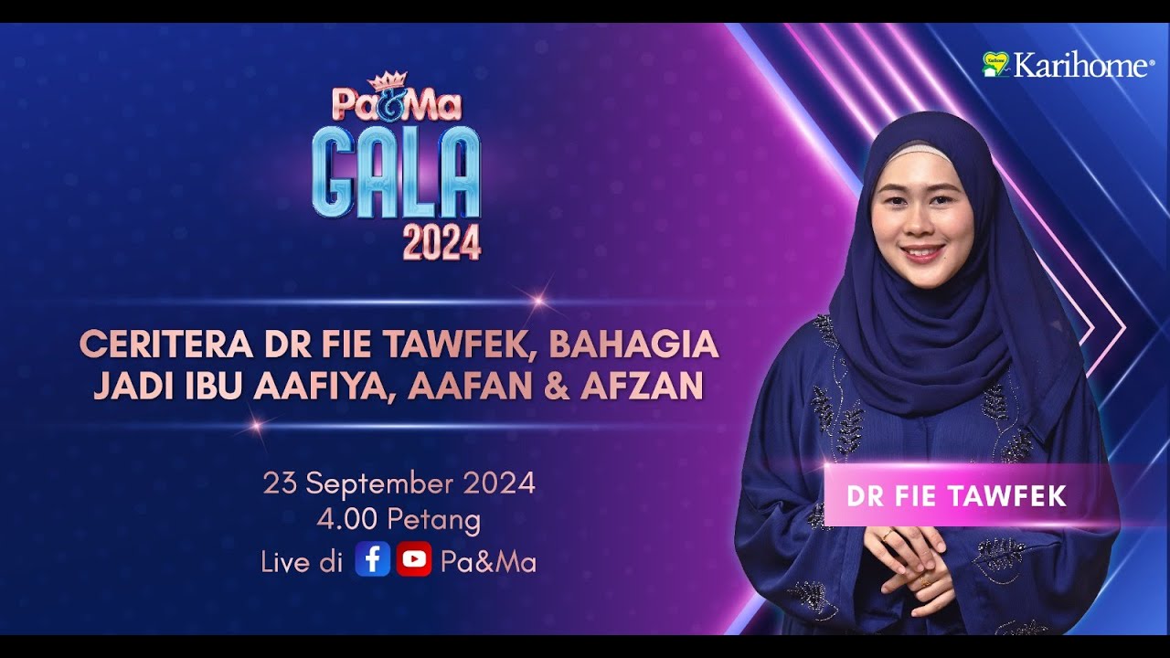 Ceritera Dr Fie Tawfek, Bahagia Jadi Ibu Aafiya, Aafan & Afzan | PaMA Gala Award 2024