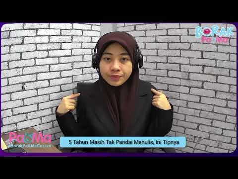 5 Tahun Masih Tak Pandai Menulis, Ini Tipnya!