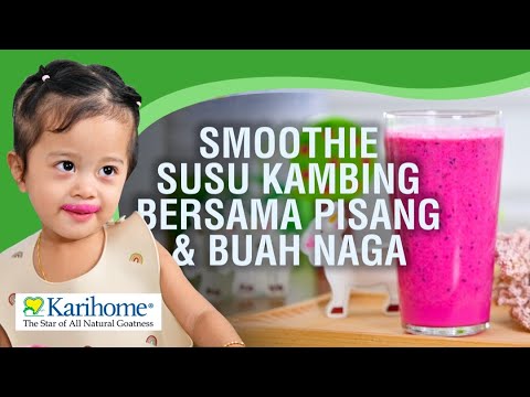 Smootie Susu Kambing KarihomeSmootie Susu Kambing Karihome Bersama Buah Pisang & Buah Naga