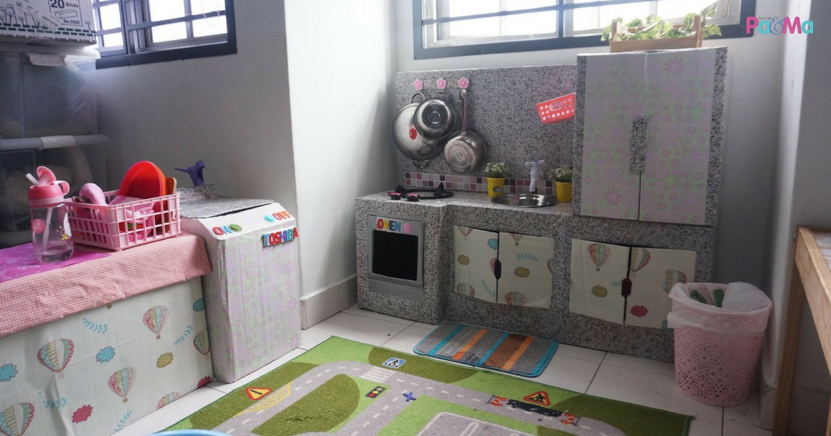 Ibu Ayah Ini DIY Dapur Mainan Anak Dengan Modal Hanya RM50 Ibu Ayah Ini DIY Dapur Mainan Anak Dengan Modal Hanya RM50